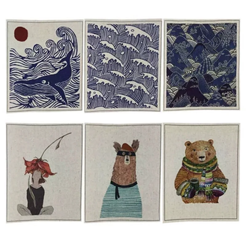 Ручная работа Ткань DIY хлопок холст ткань/позиционирование ткань ручная