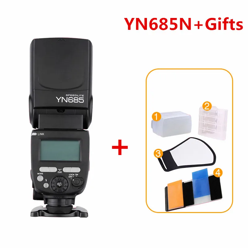 YONGNUO YN685 E-TTL Вспышка Speedlite 1/8000s радио Slave режим вспышка светильник YN685C YN685N для Canon Nikon YN622N YN560-TX RF603 II