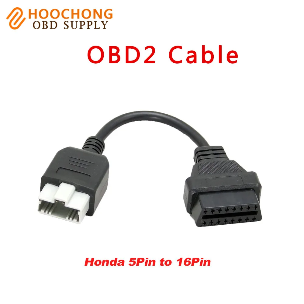 2017 новейший адаптер для Honda 5pin OBD2 к 16pin OBDII 5 контактный 16 гнездовой разъем|obd2 obdii|obdii
