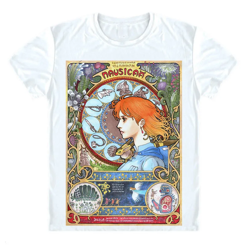Классическая Юмористическая футболка Miyazaki Hayao Nausicaa of the долина ветра японский