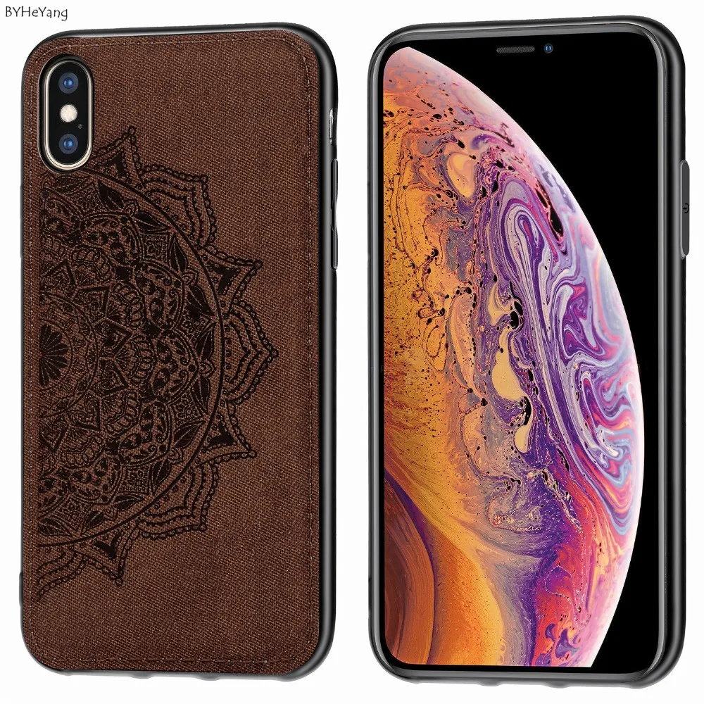 Для Apple iPhone XS Max чехол ткань текстура задняя крышка мягкая рамка Fundas автомобильный