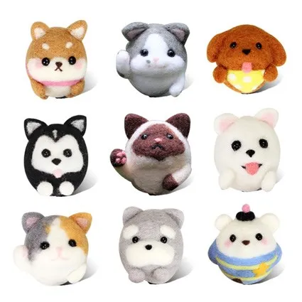 Кошка брошь Pokedals материалы наборы ручного соответствия DIY шерсть фетр нетканых