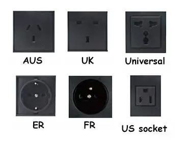 SOCKET JOHO настольная розетка алюминиевая черная серебристая Панель открытого типа настольная розетка электрическая розетка - Тип: SOCKET