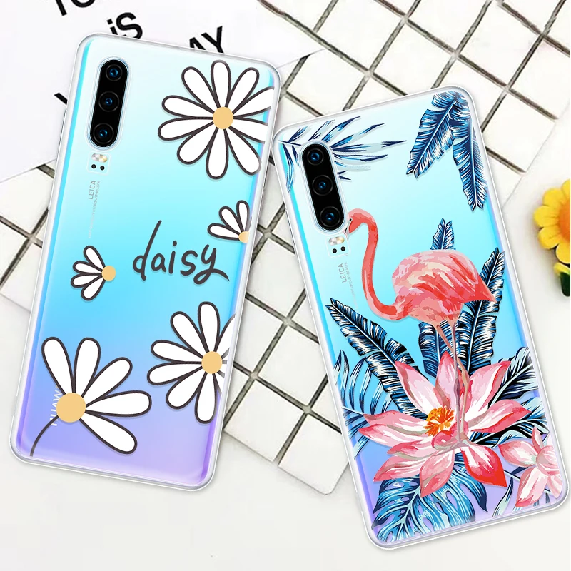 Силиконовый чехол для Honor 9i 10 Lite 8X для huawei P20 P30 Pro Lite, мягкий ТПУ чехол, цветочный узор, листья, кактус, сердце, фрукты, чехол s