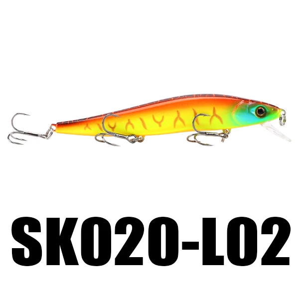 1 Pieces Color L02 SeaKnight SK020 приманка в виде гольяна, 1 шт., приманка для рыбалки, 1,0 м, 11 см, 14 г, Искусственные воблеры в соленой воде, плавающая приманка для рыбалки, 10 цветов - Цвет: 1 Pieces Color L02