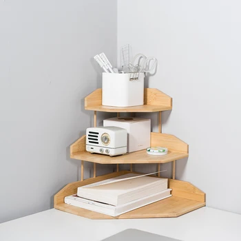 Creative Multi-Layers DIY Desk Organizer Eco Natural Bamboo Sundries Storage Box Kitchen Storage Holder Corner Storage Rack