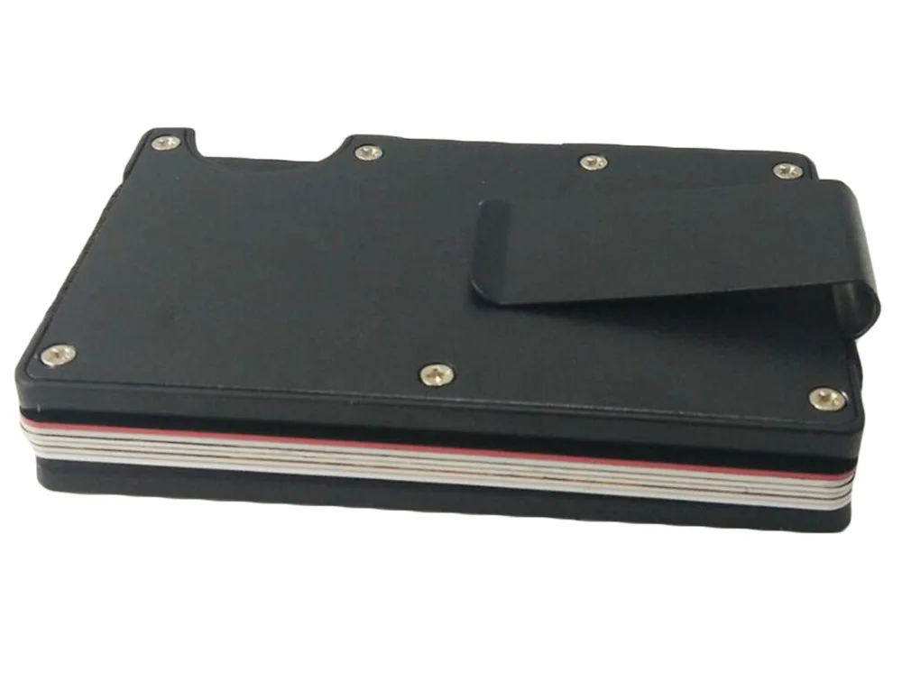 Artmi Mens Slim зажим для денег светло имя владельца Алюминий RFID Блокировка карты