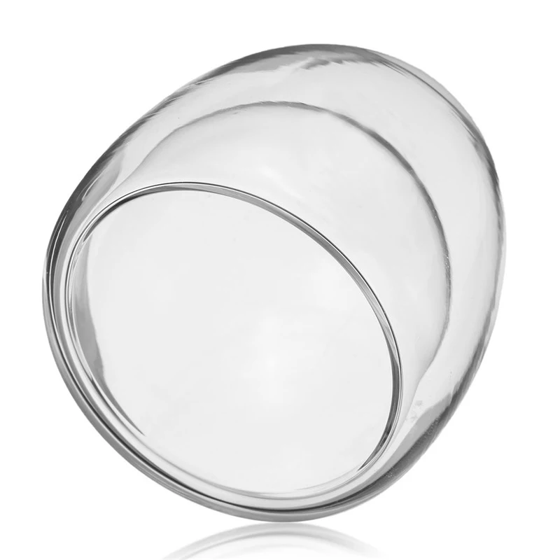 Прозрачные двойные стеклянные чашки для чая и кофе термостойкие кружки супа из