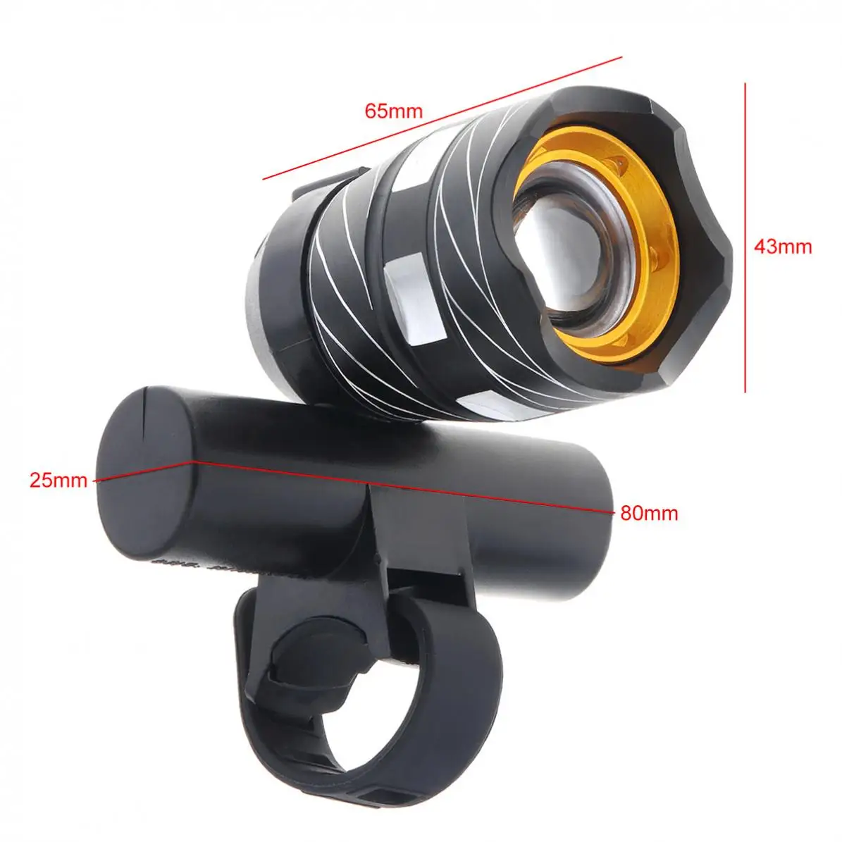 Waterproof 8000LM XML T6 LED USB Adjustable Bicycle Light with 3000mAh Rechargeable Battery and 3 Modes Bike Headlight Lamp | Спорт и