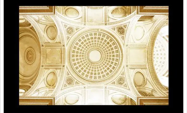 Пользовательские фото обои 3d потолочные фрески в европейском стиле роскошный