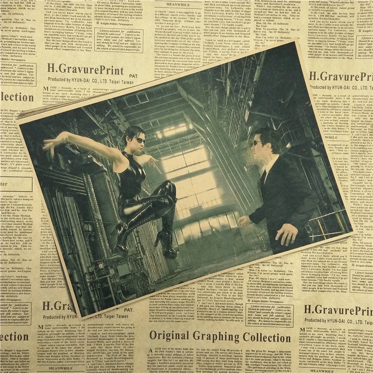 The Matrix ретро постер к фильму художественная бумага для рисования картины