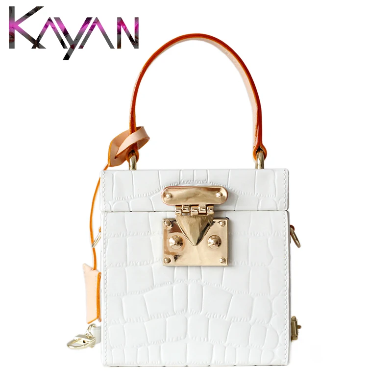 2019 мини сумка в коробке роскошная дизайнерская Corcodile с узором натуральная кожа