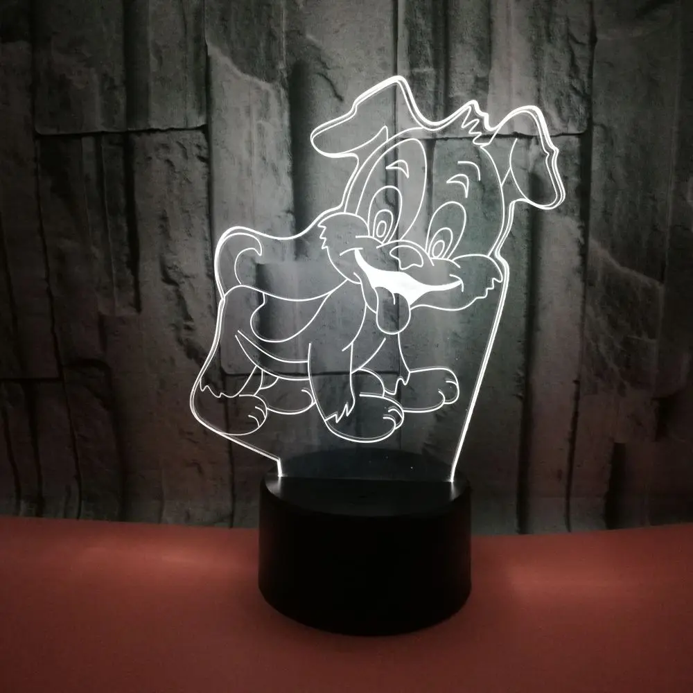 GAOPIN многоцветная Лампа светильник ing кабель с милой собачкой в форме 3D usb-портами