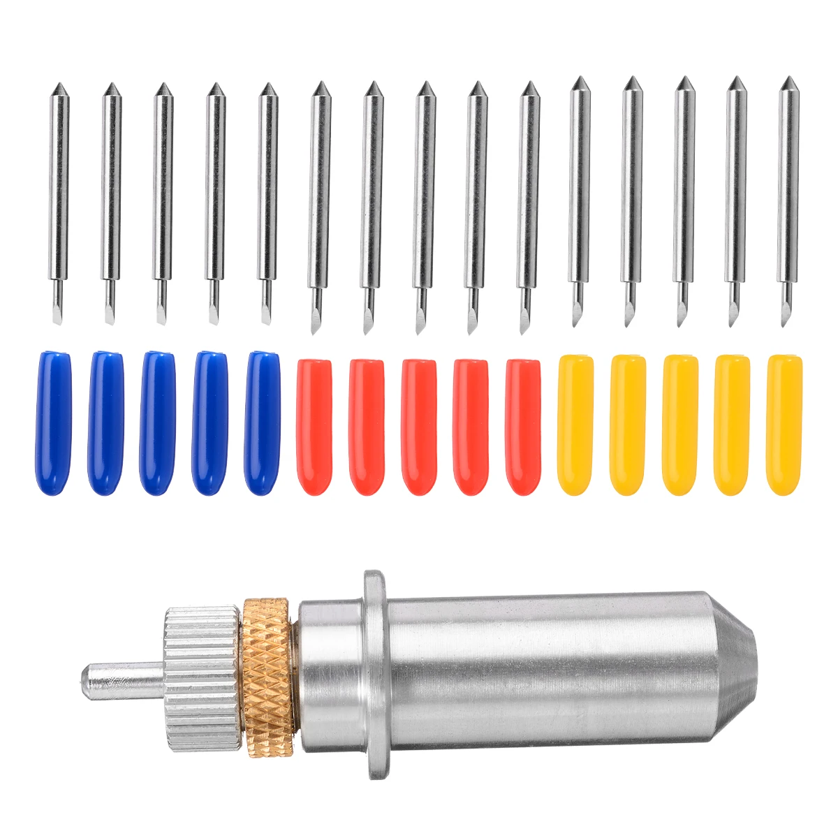 15Pcs Set 30/45/60 Degree Blades +1Pcs Cutting Plotter Holder 45x29x11mm For Roland Vinyl Cutter Practical Machine Tools | Инструменты