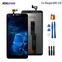 original for doogee x60l lcd display touch screen digitizer replacement for doogee x60l display screen lcd phone parts freetools