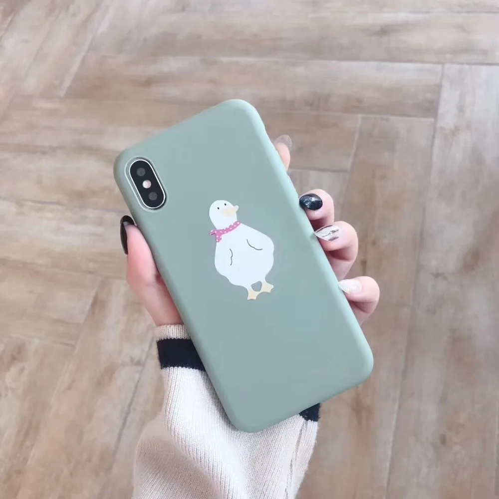 Ourpho толстый ТПУ чехол для телефона iphone 6 6s 7 8 plus летний основной Morandi или X XR XS