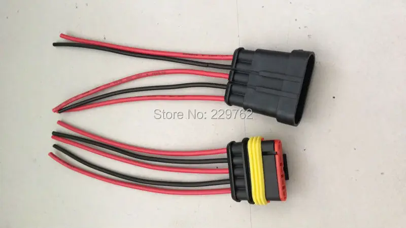 Shhworld 2sets1 pin 2 PIN 3PIN 4 6 5 контактный провод запечатанный разъем автомобильный