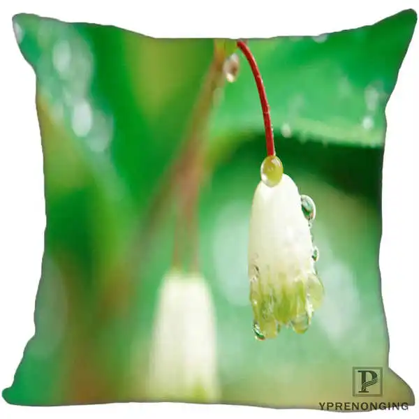 Square Pillowcases Заказная декоративная наволочка цветы Орхидея квадратная Наволочка на молнии 35X35,40x40,45x45 см(одна сторона) 180522-09 - Цвет: Square Pillowcases