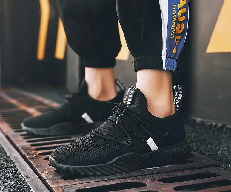 Новинка года; сезон весна-лето; Мужская обувь из ткани Flyknit; координатная сетка; дышащая уличная трендовая Спортивная повседневная обувь; Мужская обувь; кроссовки; лоферы