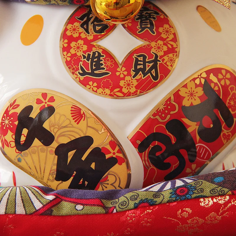 Lucky Cat открытые большие 9 дюймовые японские керамические украшения для сохранения