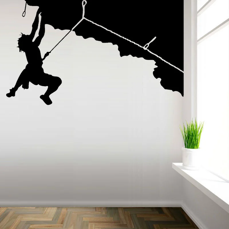 Наклейка на стену для скалолазания спорт креативный силуэт настенная гигантская