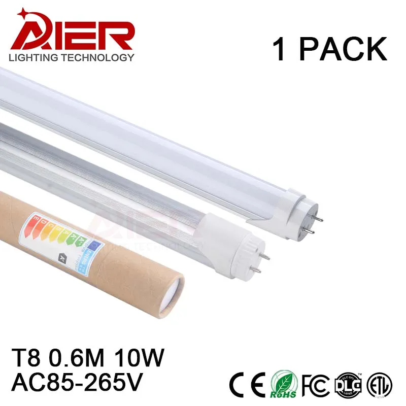 Топ светодио дный светодиодные трубки производитель 2светодио ft T8 свет 600 мм 10 Вт
