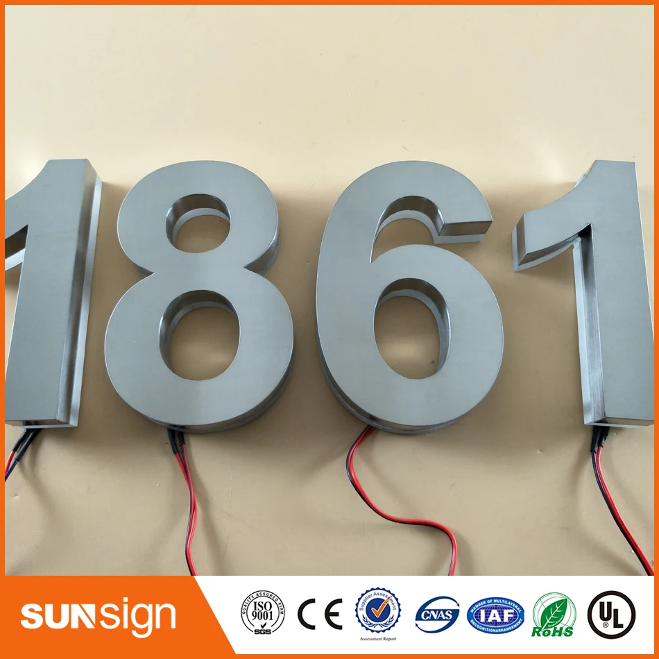 Высота 25 см наружная/Внутренняя розетка из нержавеющей стали с подсветкой |