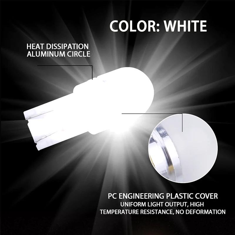 Светодиодная лампа hlxg Luz для T10 W5W 147 с клиновидным цоколем боковая автомобиля