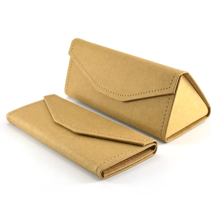 Складной Чехол для очков из крафт-бумаги с магнитным замком держатель хранения