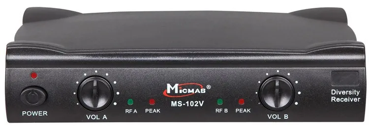MS-102V караоке Беспроводная микрофонная система высокое качество и чистый голос