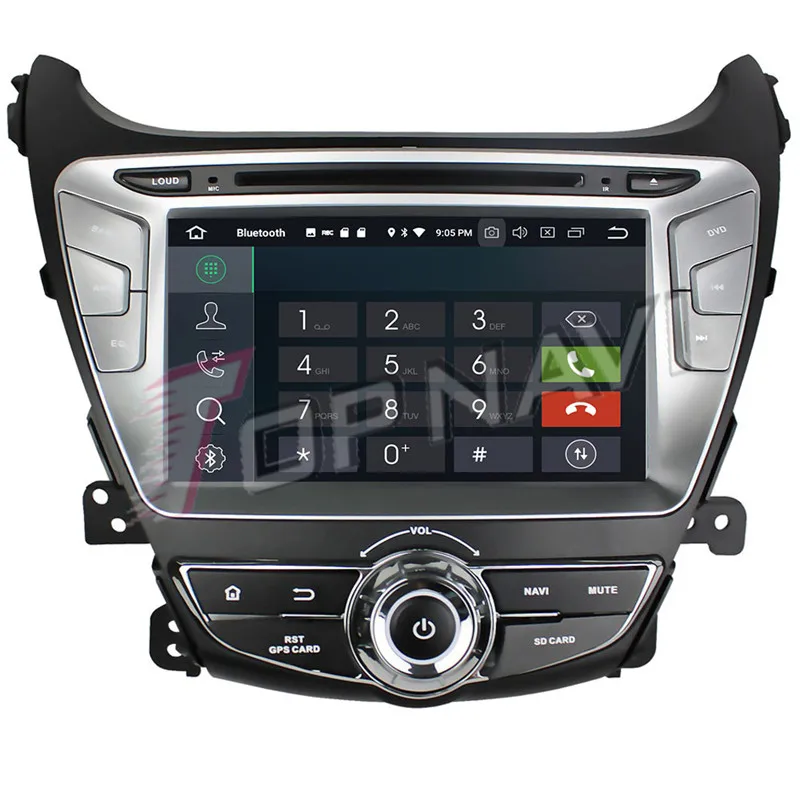 Автомобильный медиацентр Topnavi 8 дюймов Android 9 0 GPS навигация для Hyundai Elantra 2014 2015