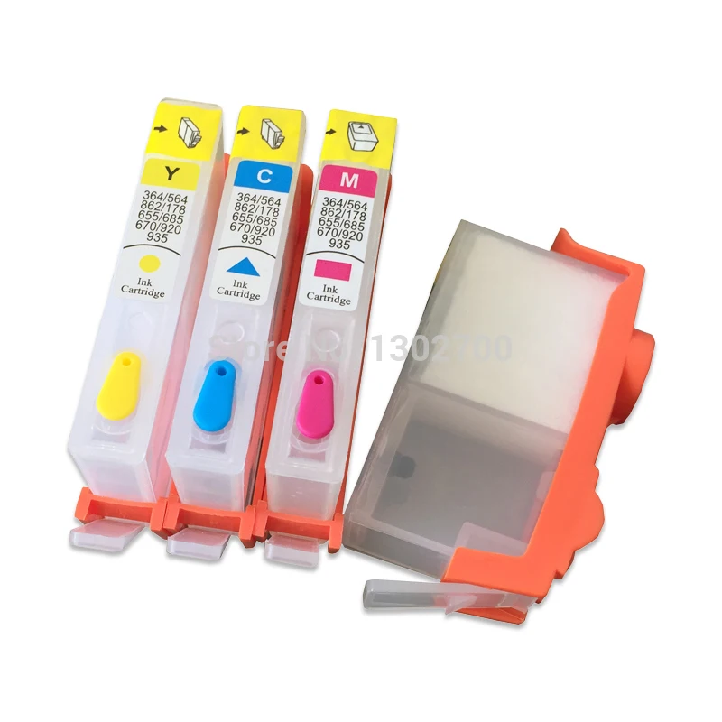 4PCS 655 CZ109AE CZ110AE CZ111AE CZ112AE Refillable Empty Ink Cartridge for HP Deskjet Advantage 3525 4615 4625 5525 6525 RU | Компьютеры