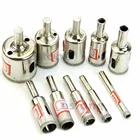 Набор сверл с алмазным покрытием для сверления отверстий в плитке, мраморном стекле, 10 шт.