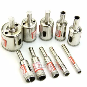 Набор сверл с алмазным покрытием для сверления отверстий в плитке, мраморном стекле, 10 шт.