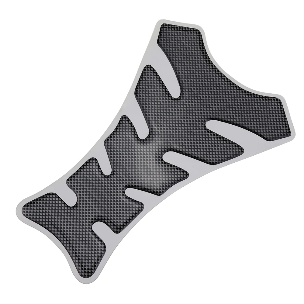 Универсальная черная углеродная Защитная Наклейка на топливный бак мотоцикла