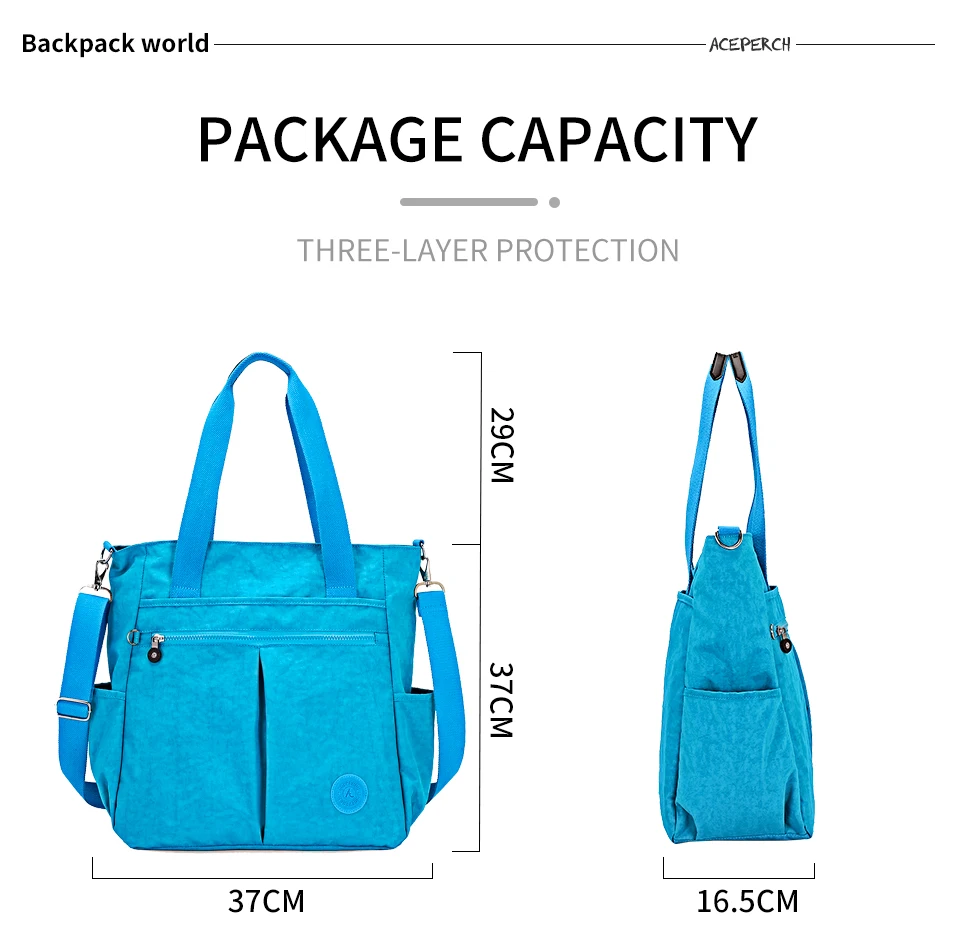 ACEPERCH женские сумки через плечо Bolsa Feminina роскошные сумки женские сумки дизайнерские для дам Повседневные нейлоновые большие вместительные пляжные сумки
