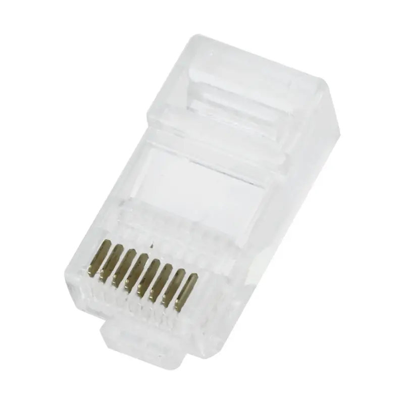 50 шт. RJ45 8P8C сетевой LAN CAT5E CAT6 модульный разъем Clear|Соединители| |