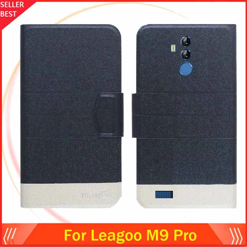 5 цветов Лидер продаж! Кожаный чехол для телефона Leagoo M9 Pro заводская цена защитный