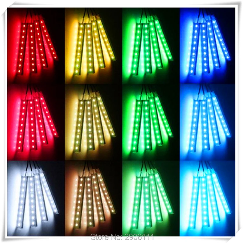 Цветные светодиодсветодиодный огни для украшения салона автомобиля атмосферные