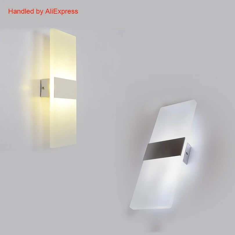 3 Вт/5 Вт/6 Вт led акриловые настенный светильник AC85 265V Настенные Бра Лампа