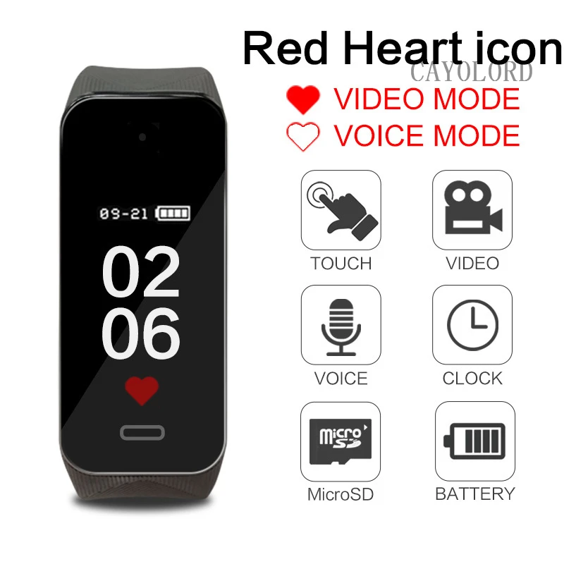 2-3hours долгое время записи в режиме ожидания HD видео камера рекордер Cam Smartband
