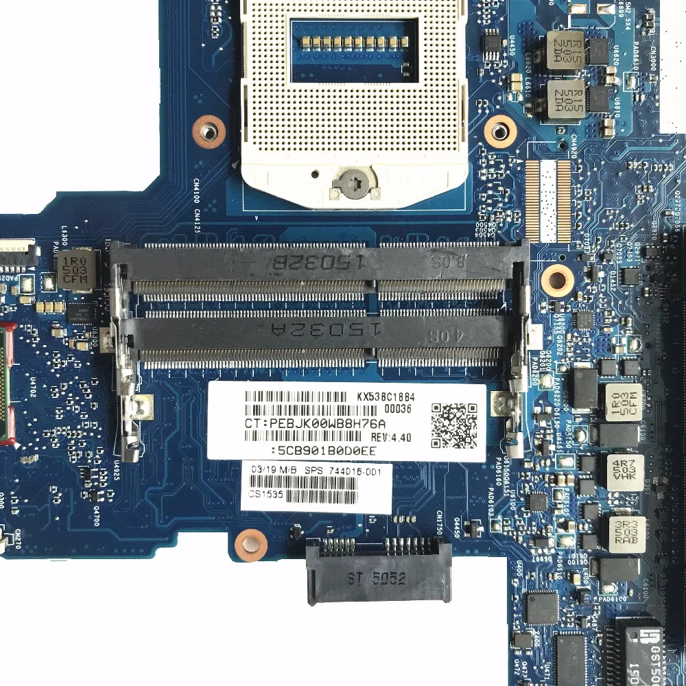 15 6 дюймовая материнская плата для ноутбука HP 650 G1 744016 001 501 601 PGA 947 HM87 полностью
