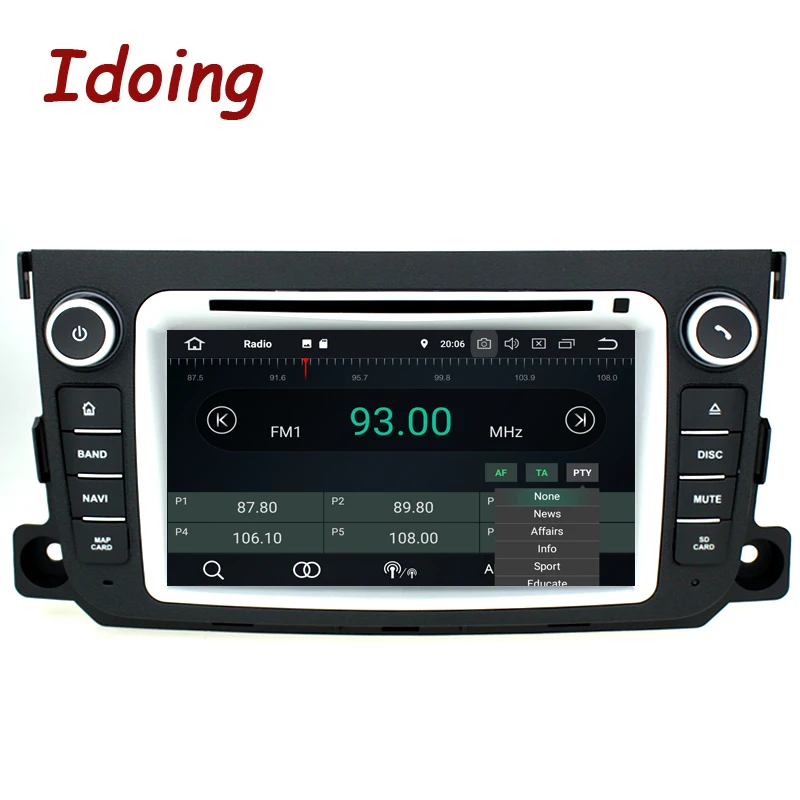 Автомагнитола Idoing 7 &quot 8 ядер 2Din Android 0 GPS DVD мультимедийный плеер 4 Гб + 32 ГБ для Mercedes