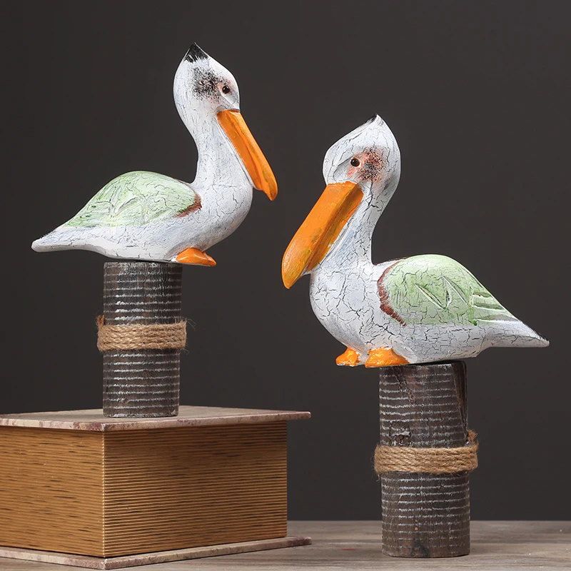 2 шт. резное украшение из дерева Dekor в скандинавском стиле для влюбленных птиц