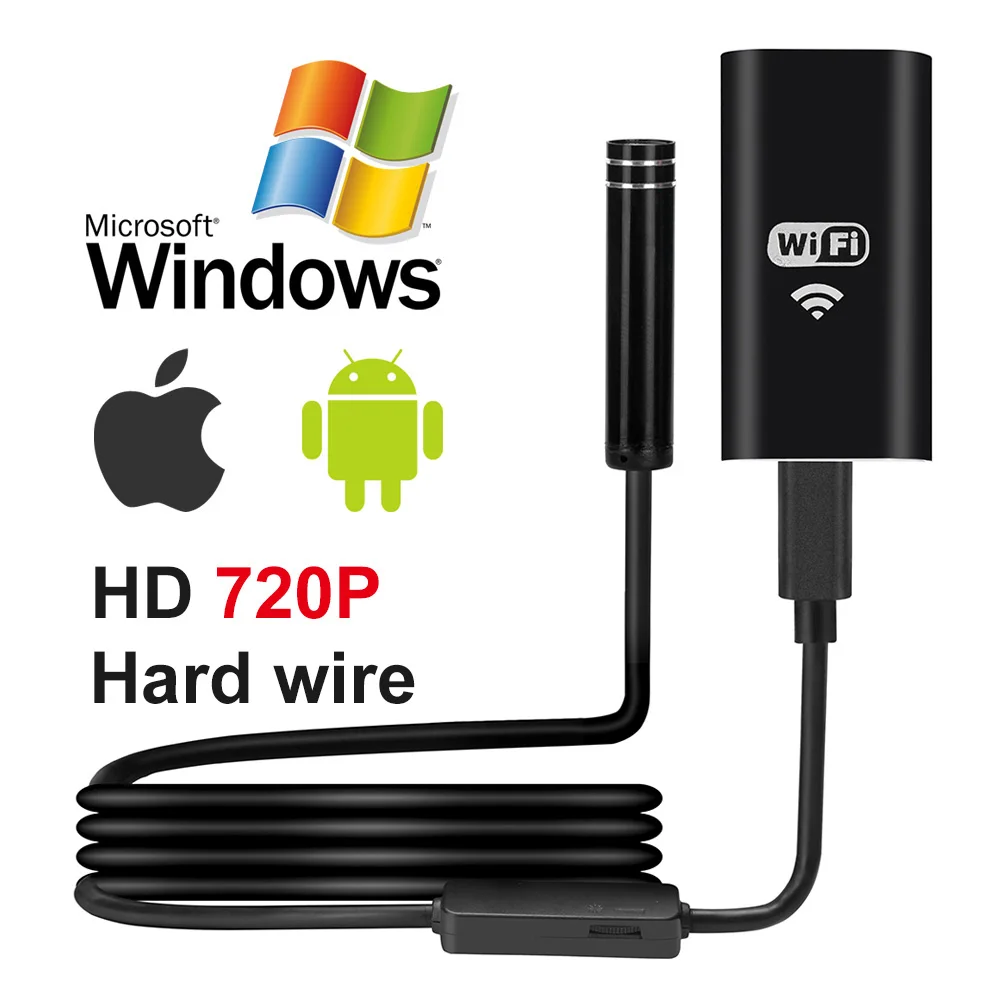 ViewEye 1 10 м Wifi эндоскоп HD 720P 1.3MP 8 мм Iphone Android камера эндоскопическая iOS бороскоп