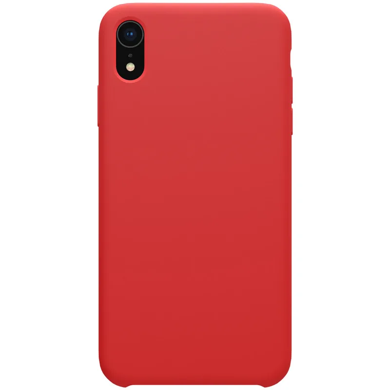 Красный Для Apple iphone XR чехол Nillkin жидкий силиконовый гибкий чистый Чехол ударопрочный защитный чехол для iphone 6,1 - Цвет: Красный