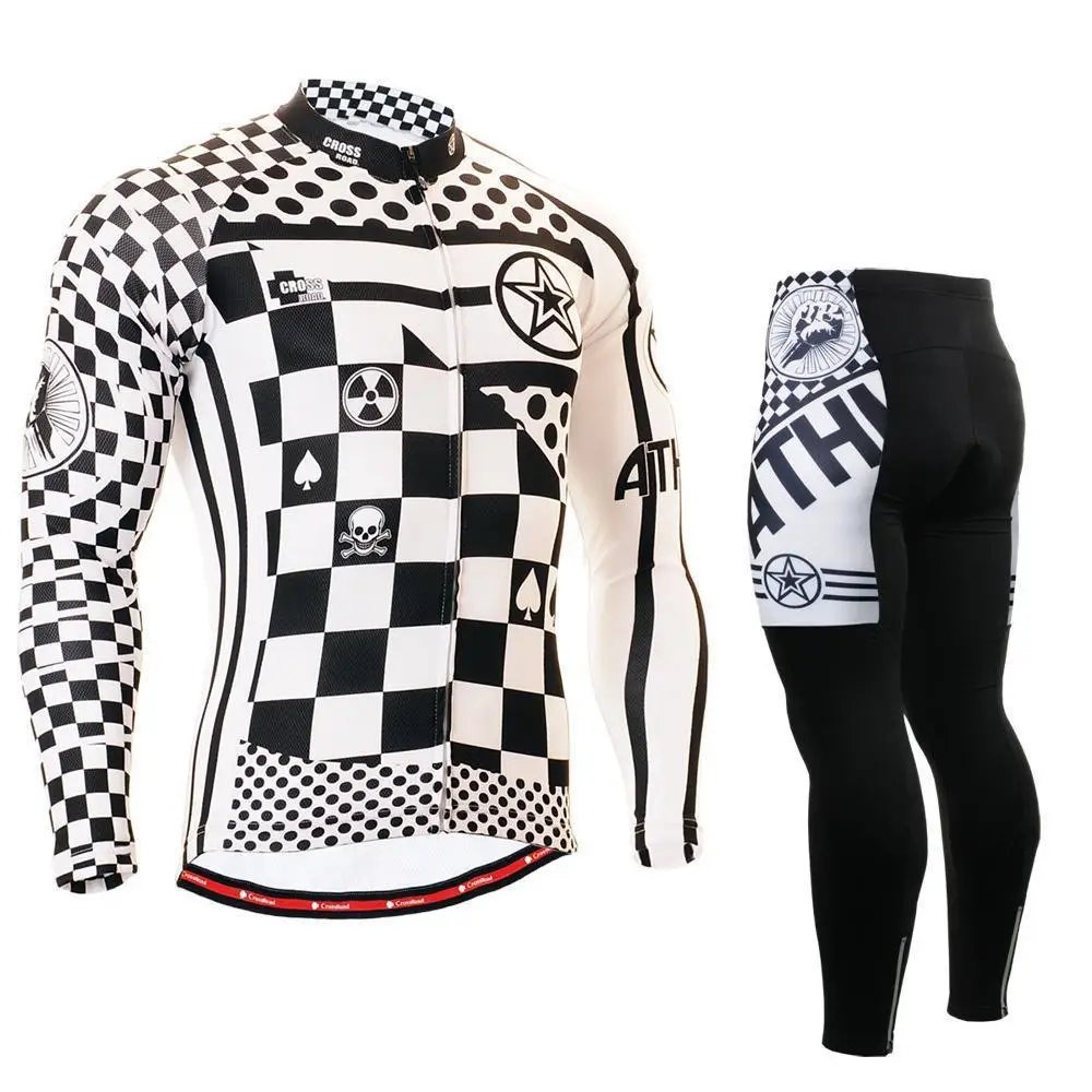 Мужская велосипедная майка с длинным рукавом и нескользящим силиконовым