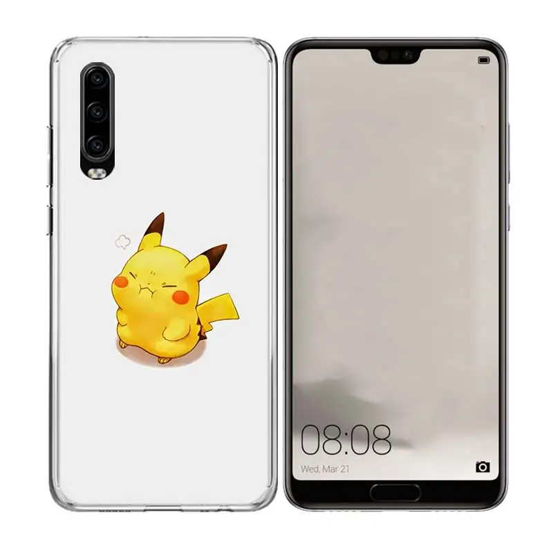 Пикачу тематика карманных монстров популярный чехол для телефона huawei P20 P30 Lite рro P8