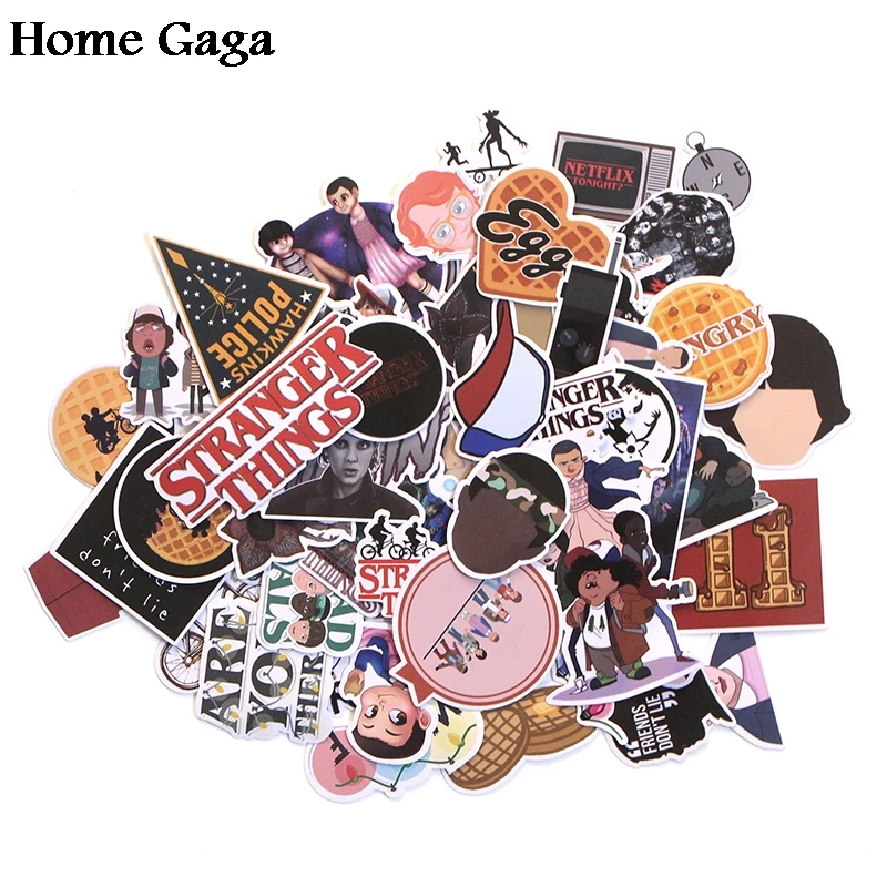 Homegaga 66 шт. странные вещи diy 90s художественный принт ноутбук телефон багаж ноутбук велосипед Скрапбукинг альбом наклейки D1437