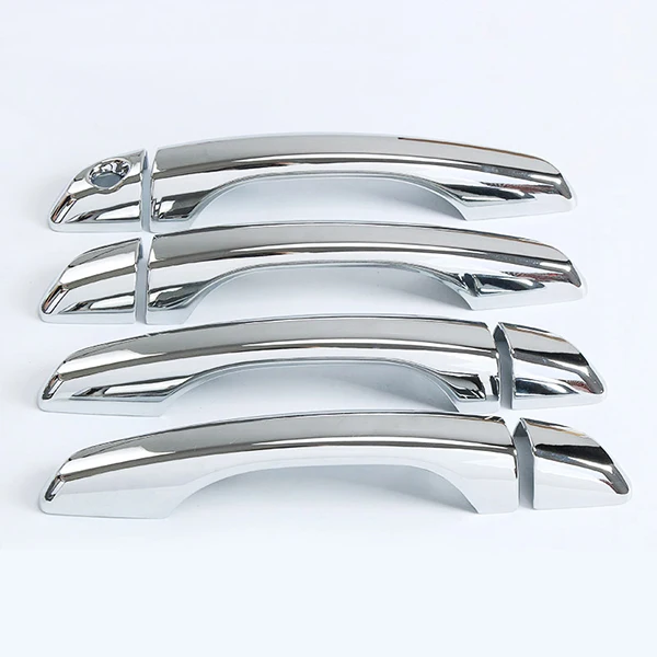 Door handle Для hyundai Solaris 2 дверная ручка Крышка хромированная дверная чаша Потяните хромированный автомобильный Стайлинг наружное украшение аксессуар - Цвет: Door handle